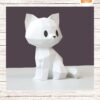 3D Kitten Papercraft PDF, DIY Low Poly Cat Paper Model