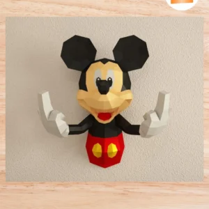 3D Papercraft DIY MICKEY FUCK YOU, Printable Cutting Files for Cricut & Cameo